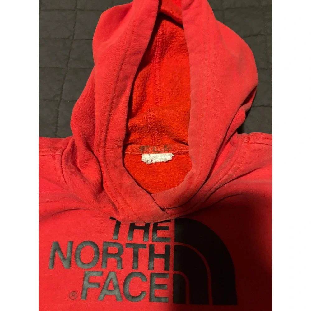 The North Face Hoodie Sweatshirt‎ Red Pullover Casual Youth Kids